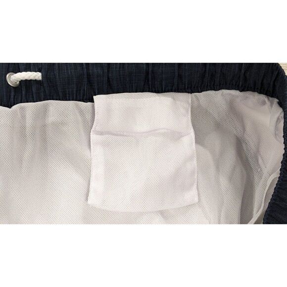 Original Penguin Mens Size XXL Dark Sapphire Stretch Elastic Waist Swim Trunks - Picture 6 of 11